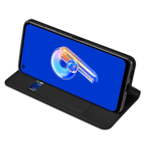 Dux Ducis Skin Pro case for Asus Zenfone 9 flip cover card wallet stand blackeng
