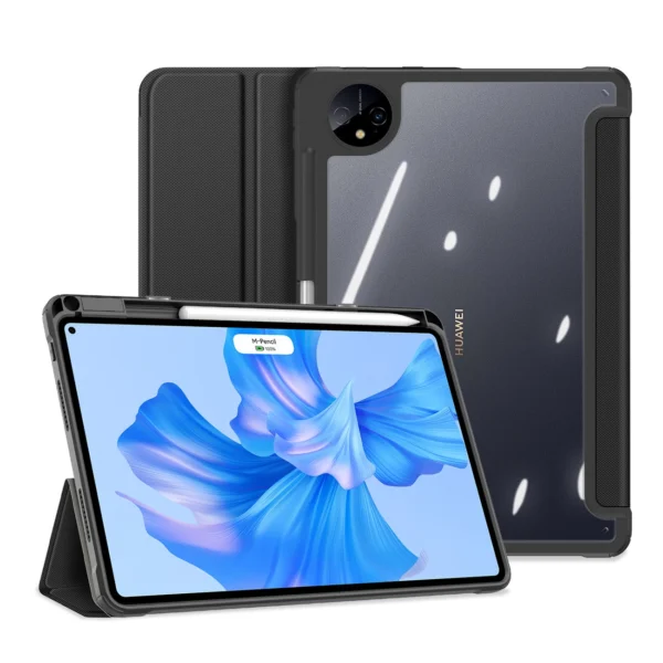 Dux Ducis Toby Case for Huawei MatePad Pro 11'' (2022) Cover with S Pen Pen Smart Cover Stand Blackeng