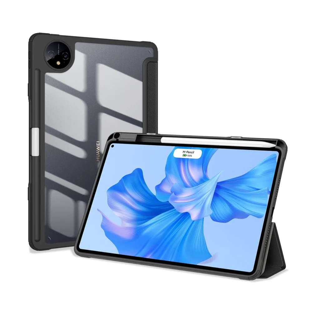 Dux Ducis Toby Case for Huawei MatePad Pro 11'' (2022) Cover with S Pen Pen Smart Cover Stand Blackeng