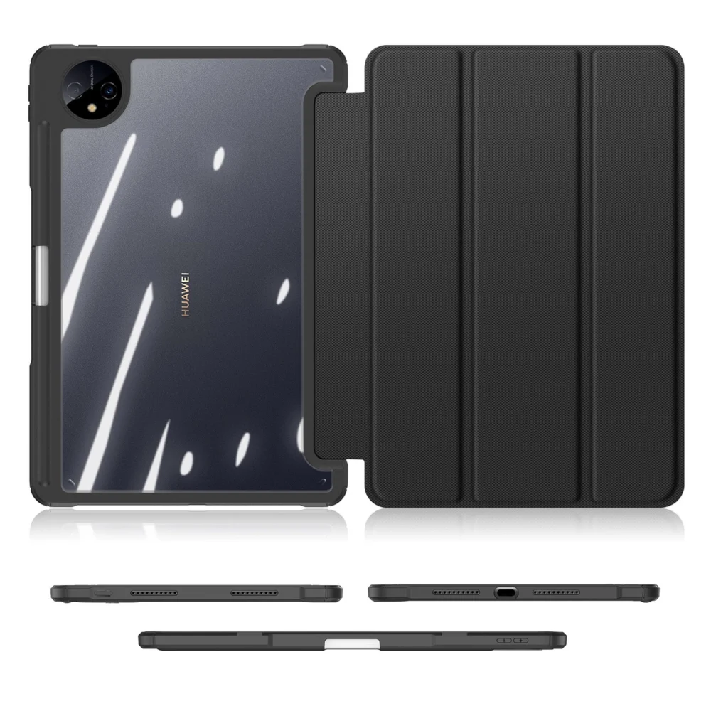 Dux Ducis Toby Case for Huawei MatePad Pro 11'' (2022) Cover with S Pen Pen Smart Cover Stand Blackeng