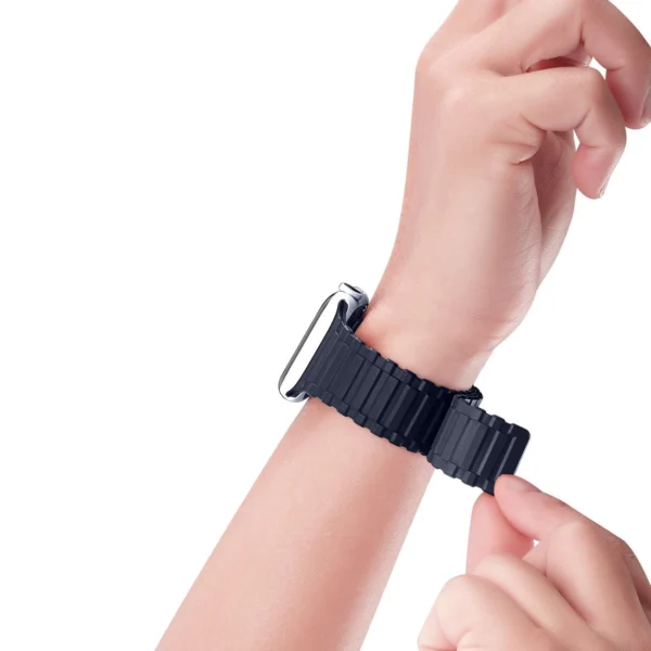 Dux Ducis Strap (Armor Version) Apple Watch SE strap, 9, 8, 7, 6, 5, 4, 3, 2, 1 (41, 40, 38 mm) silicone magnetic band bracelet blueeng