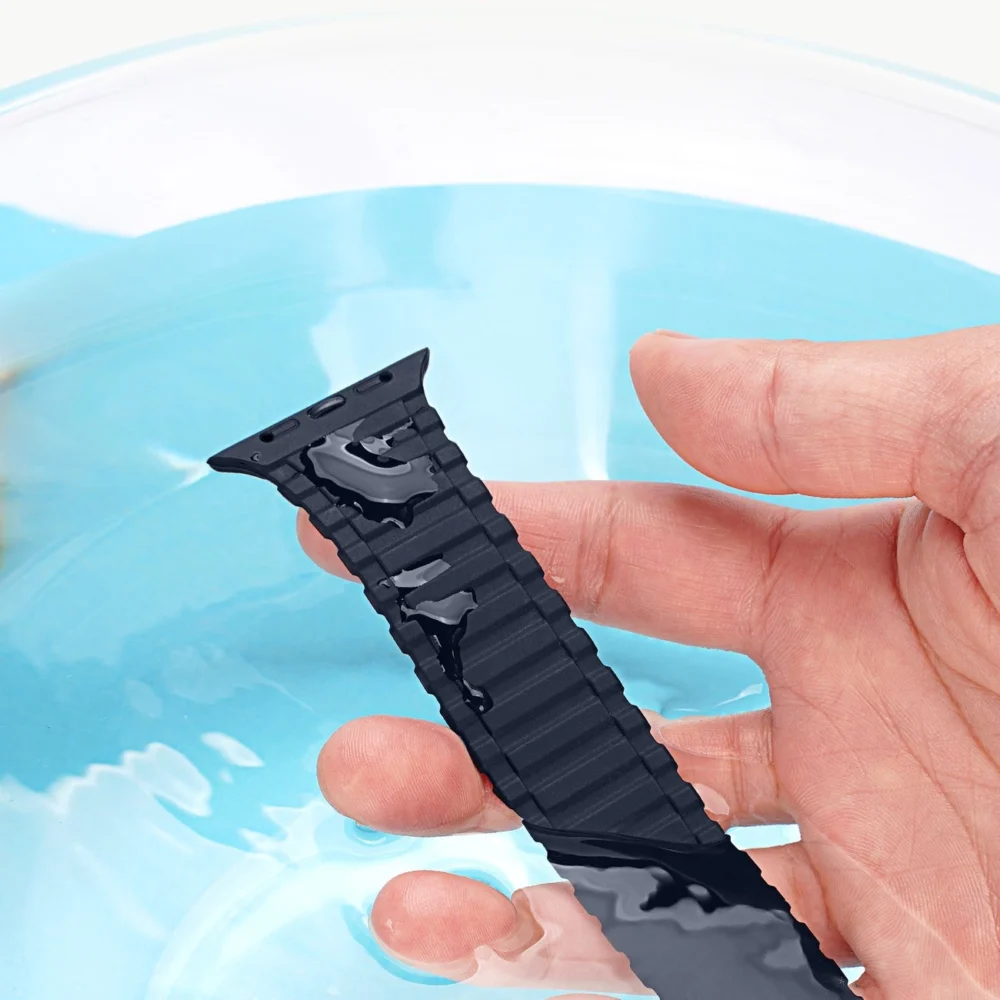 Dux Ducis Strap (Armor Version) Apple Watch SE strap, 9, 8, 7, 6, 5, 4, 3, 2, 1 (41, 40, 38 mm) silicone magnetic band bracelet blueeng