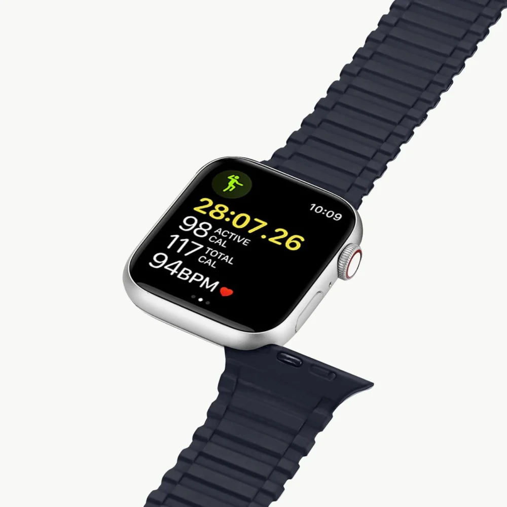 Dux Ducis Strap (Armor Version) Apple Watch SE strap, 9, 8, 7, 6, 5, 4, 3, 2, 1 (41, 40, 38 mm) silicone magnetic band bracelet blueeng