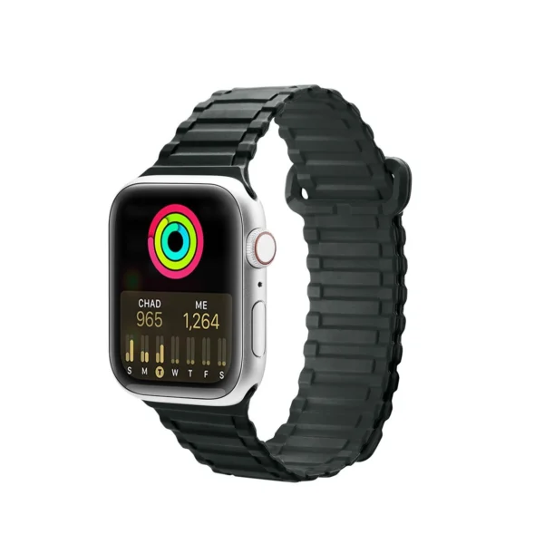 Dux Ducis Strap (Armor Version) Apple Watch SE strap, 9, 8, 7, 6, 5, 4, 3, 2, 1 (41, 40, 38 mm) silicone magnetic strap bracelet greeneng