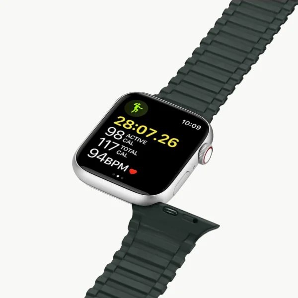 Dux Ducis Strap (Armor Version) Apple Watch SE strap, 9, 8, 7, 6, 5, 4, 3, 2, 1 (41, 40, 38 mm) silicone magnetic strap bracelet greeneng