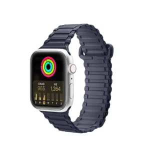 Dux Ducis Strap (Armor Version) Apple Watch Ultra, SE, 9, 8, 7, 6, 5, 4, 3, 2, 1 (49, 45, 44, 42 mm) Silicone Magnetic Band Bracelet Blueeng