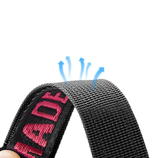 Dux Ducis Strap (Outdoor Version) Apple Watch Ultra Strap, SE, 9, 8, 7, 6, 5, 4, 3, 2, 1 (49, 45, 44, 42 mm) Nylon Band Bracelet Black and Redeng