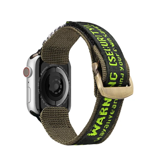Dux Ducis Strap (Outdoor Version) Apple Watch Ultra Strap, SE, 9, 8, 7, 6, 5, 4, 3, 2, 1 (49, 45, 44, 42 mm) Nylon Band Bracelet Black/Greeneng