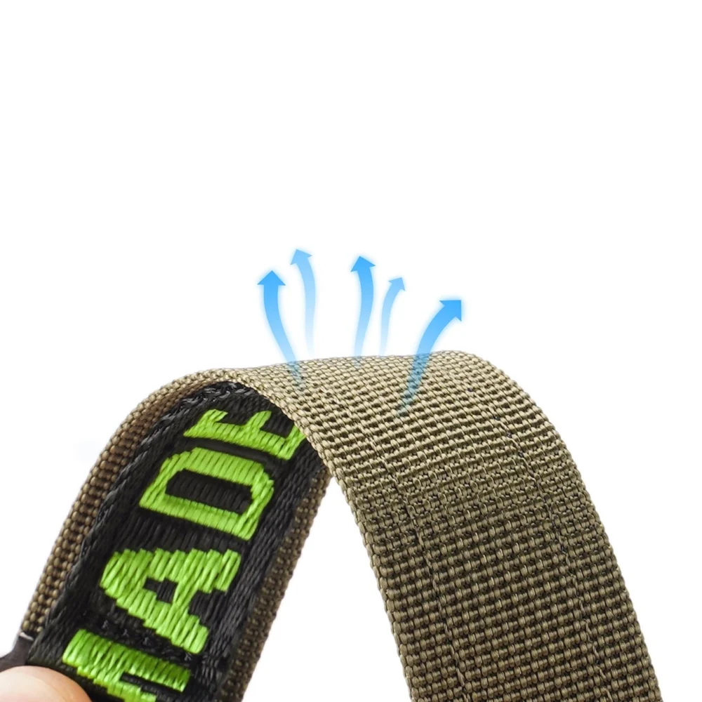 Dux Ducis Strap (Outdoor Version) Apple Watch Ultra Strap, SE, 9, 8, 7, 6, 5, 4, 3, 2, 1 (49, 45, 44, 42 mm) Nylon Band Bracelet Black/Greeneng