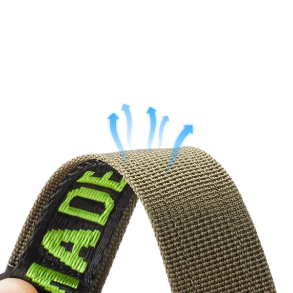 Dux Ducis Strap (Outdoor Version) Apple Watch Ultra Strap, SE, 9, 8, 7, 6, 5, 4, 3, 2, 1 (49, 45, 44, 42 mm) Nylon Band Bracelet Black/Greeneng
