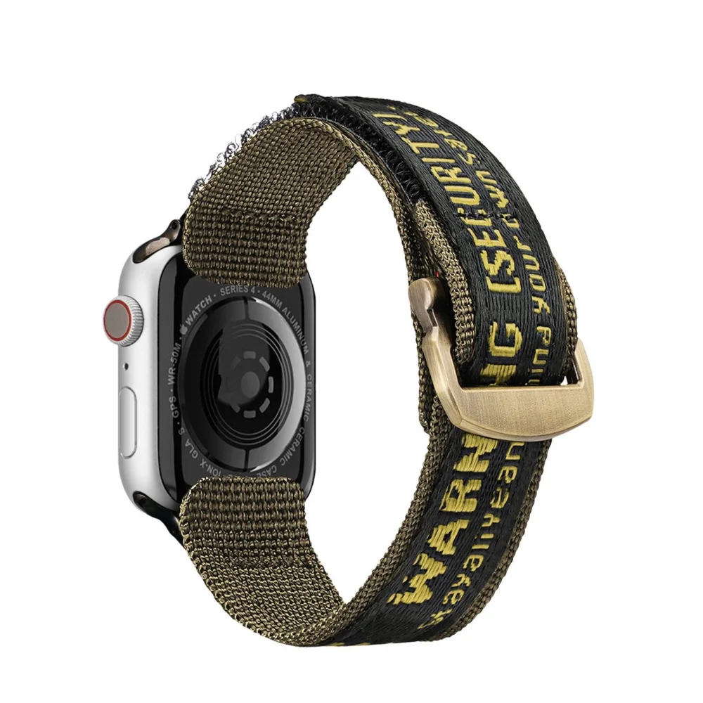 Dux Ducis Strap (Outdoor Version) Apple Watch Ultra strap, SE, 9, 8, 7, 6, 5, 4, 3, 2, 1 (49, 45, 44, 42 mm) nylon strap yellow braceleteng