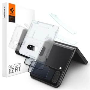 Spigen Glas.tR EZ Fit FC Tempered Glass with Hinge Film for Samsung Galaxy Z Flip 4 - Black 2 pcs.eng