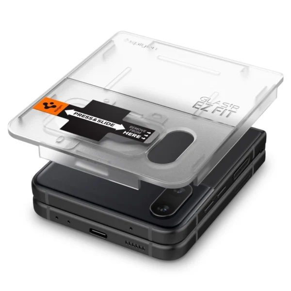 Spigen Glas.tR EZ Fit FC Tempered Glass with Hinge Film for Samsung Galaxy Z Flip 4 - Black 2 pcs.eng