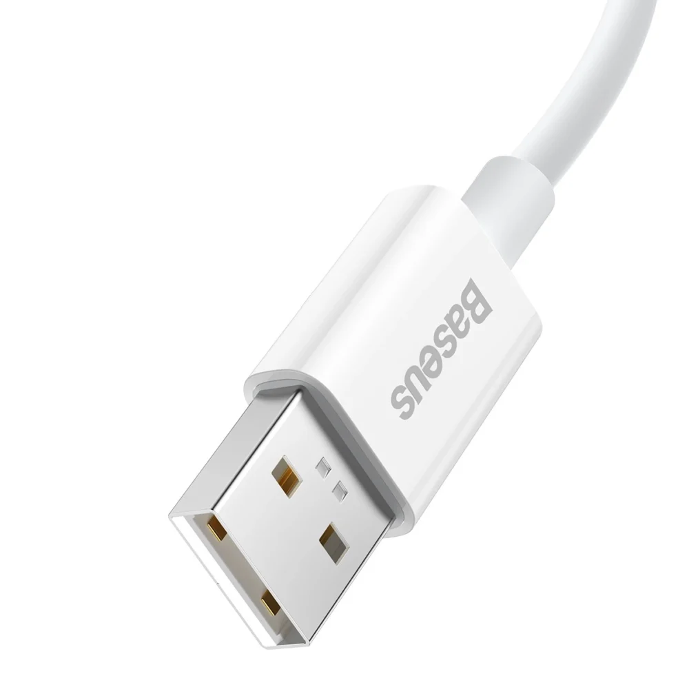 Baseus Superior Series SUPERVOOC USB-A to USB-C 65W 1m cable whiteeng