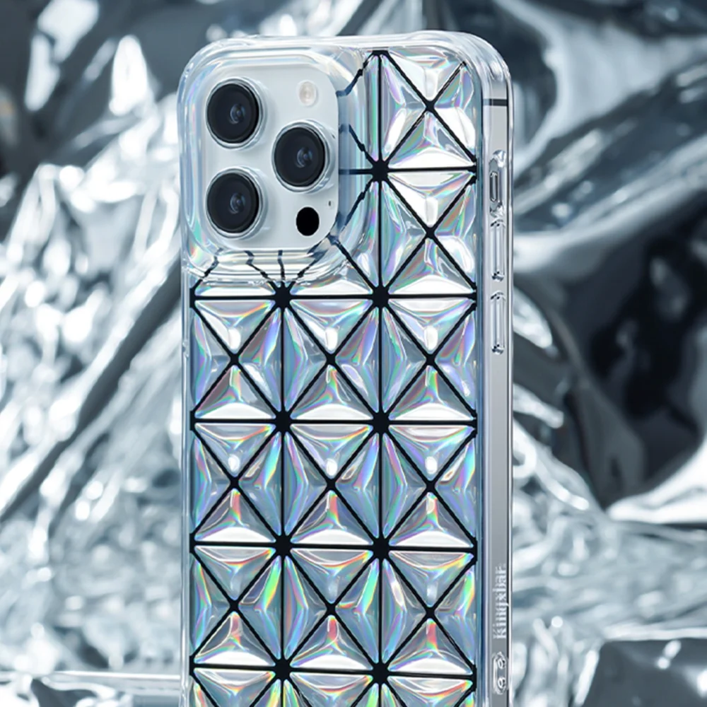 Kingxbar Miya Series case for iPhone 14 cover back cover laser coloreng