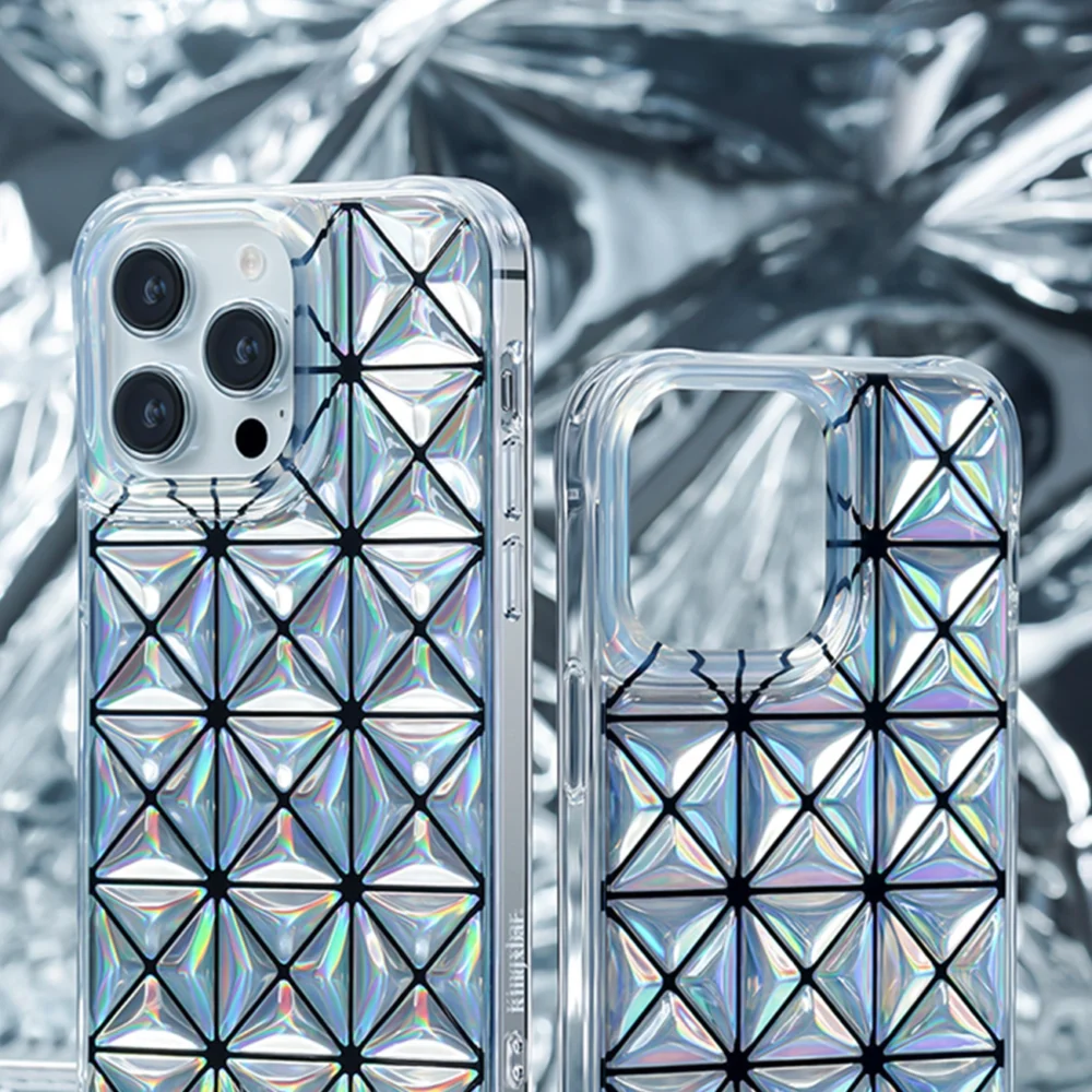Kingxbar Miya Series case for iPhone 14 Plus cover back cover laser coloreng