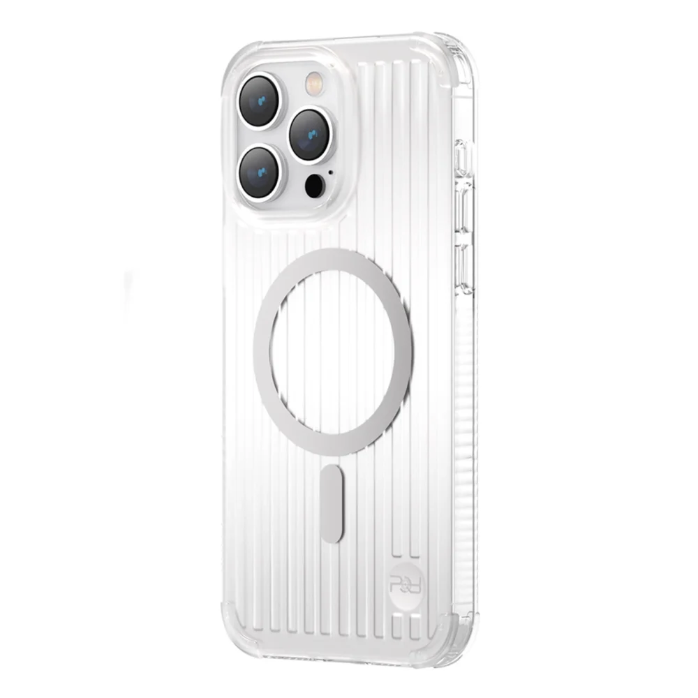 Kingxbar PQY Go Out Series magnetic case for iPhone 14 Pro MagSafe silvereng