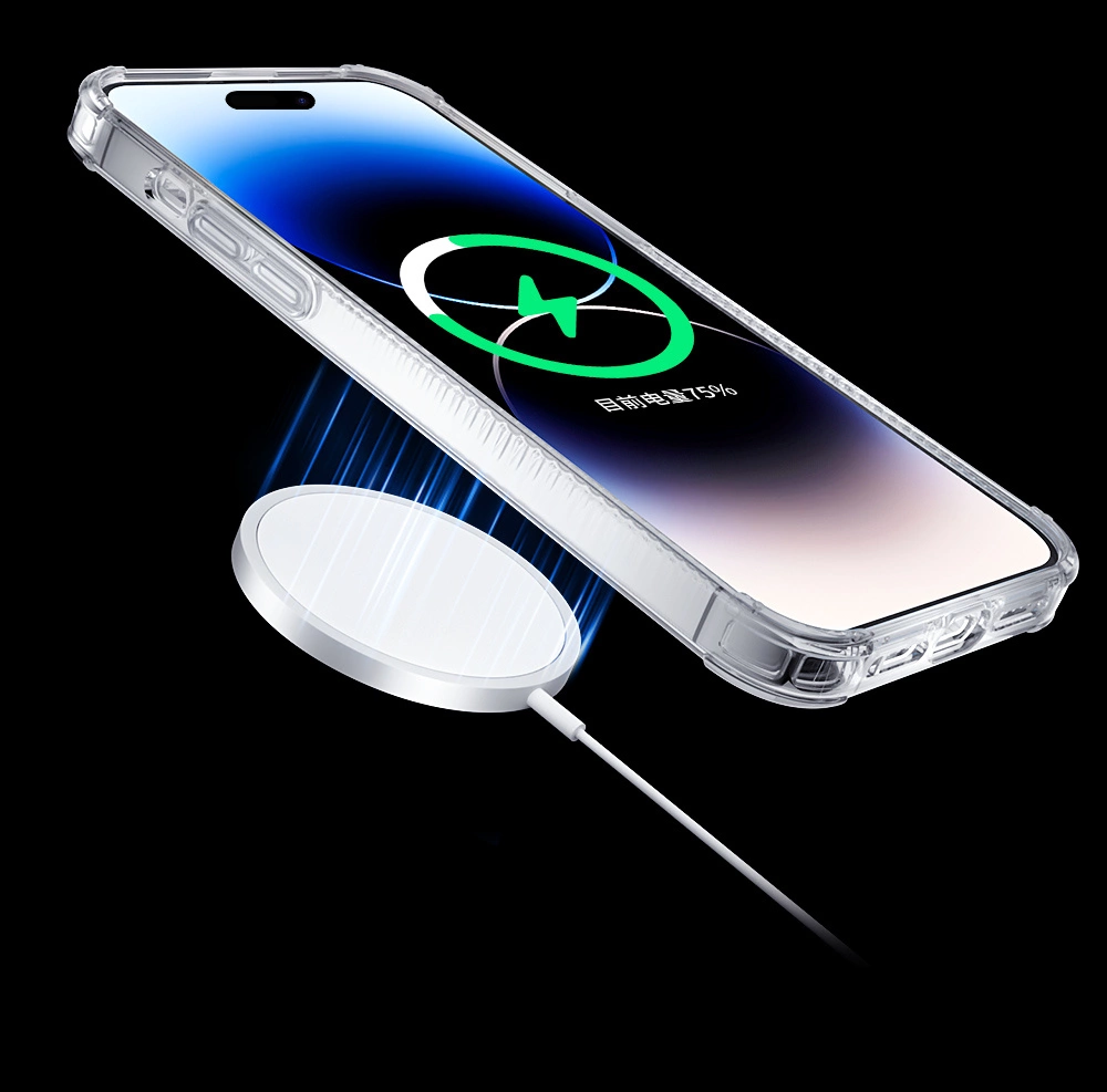 Kingxbar PQY Go Out Series magnetic case for iPhone 14 Pro MagSafe silvereng