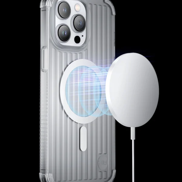 Kingxbar PQY Go Out Series magnetic case for iPhone 14 Plus MagSafe laser coloreng