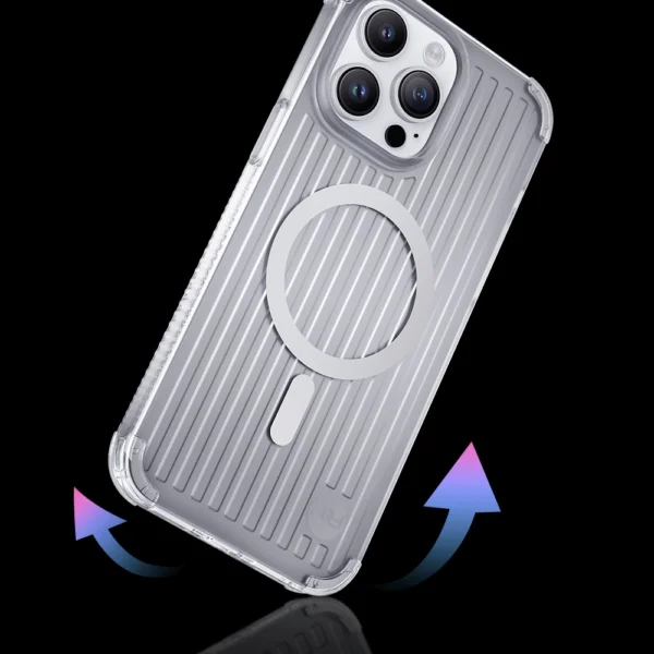 Kingxbar PQY Go Out Series magnetic case for iPhone 14 Plus MagSafe laser coloreng