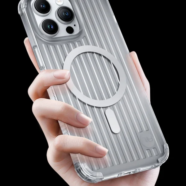Kingxbar PQY Go Out Series magnetic case for iPhone 14 Plus MagSafe laser coloreng