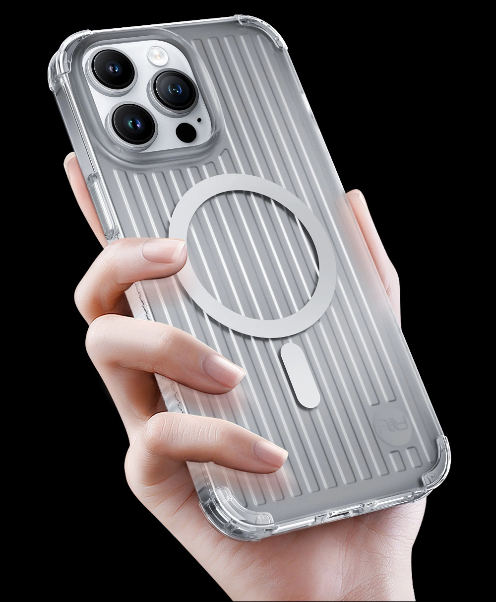 Kingxbar PQY Go Out Series magnetic case for iPhone 14 Plus MagSafe laser coloreng