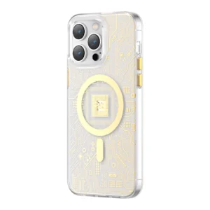 Kingxbar PQY Geek Series magnetic case for iPhone 14 MagSafe goldeng