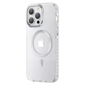 Kingxbar PQY Ice Crystal Series magnetic case for iPhone 14 MagSafe silvereng
