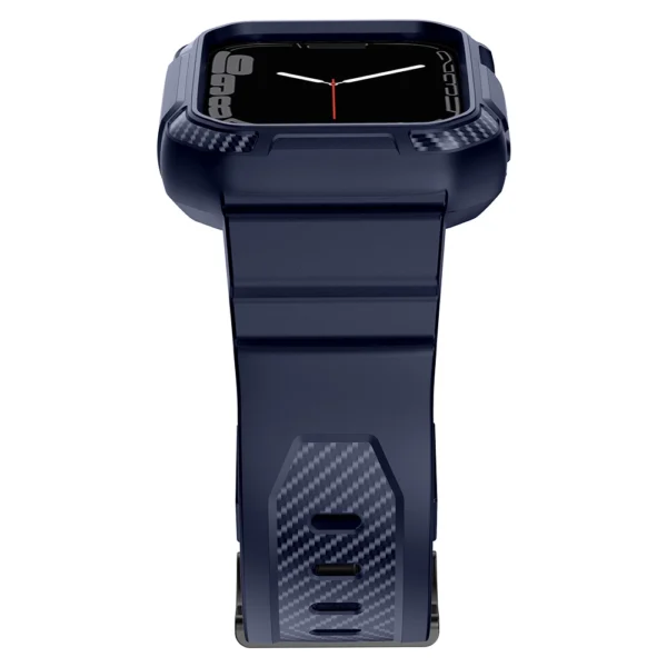Kingxbar CYF106 2in1 armored case for Apple Watch SE, 9, 8, 7, 6, 5, 4, 3, 2, 1 (41, 40, 38 mm) with strap blueeng