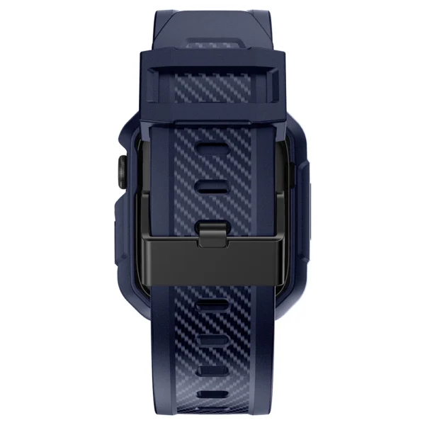 Kingxbar CYF106 2in1 armored case for Apple Watch SE, 9, 8, 7, 6, 5, 4, 3, 2, 1 (41, 40, 38 mm) with strap blueeng