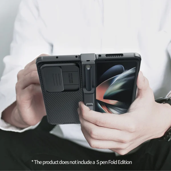 Nillkin CamShield Pro Case (suit) case for Samsung Galaxy Z Fold 4 cover with camera cover stand blueeng