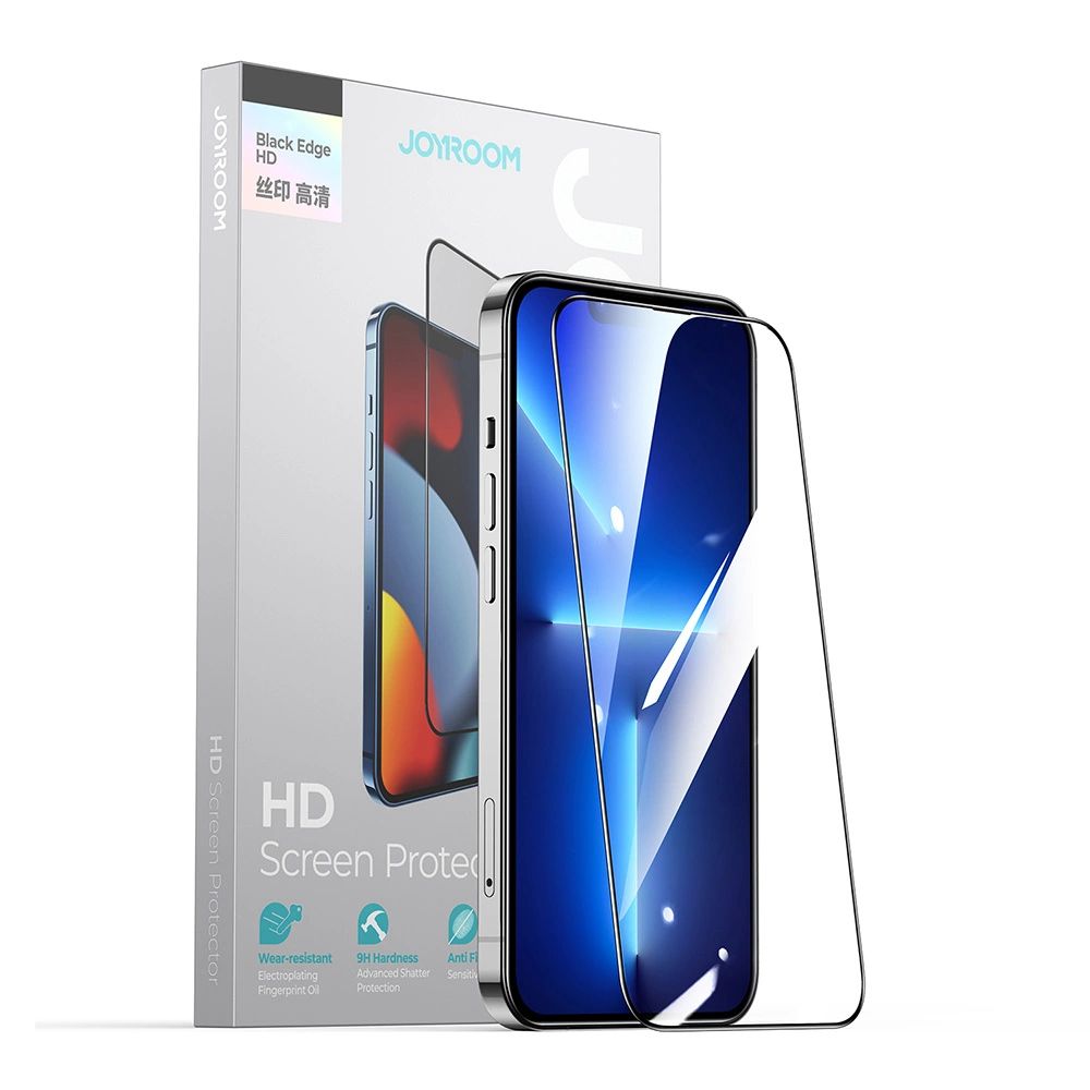 Joyroom Knight 2,5D TG Tempered Glass for iPhone 14 Plus Full Screen with Frame Transparent (JR-H03)eng