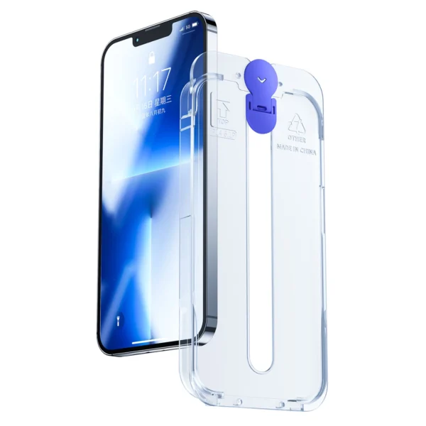 Joyroom Knight glass for iPhone 14 Plus with mounting kit transparent (JR-H11)eng