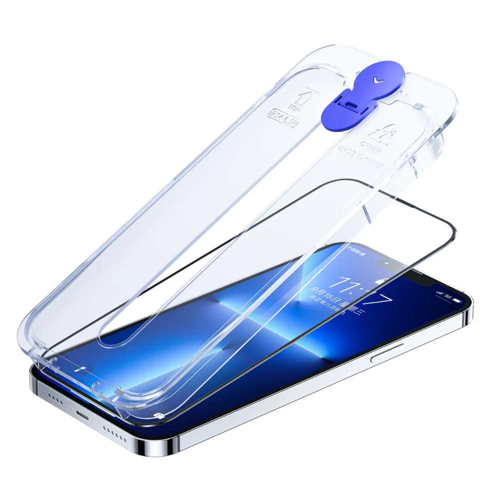 Joyroom Knight Glass for iPhone 14 Pro Max with Mounting Kit Clear (JR-H12)eng