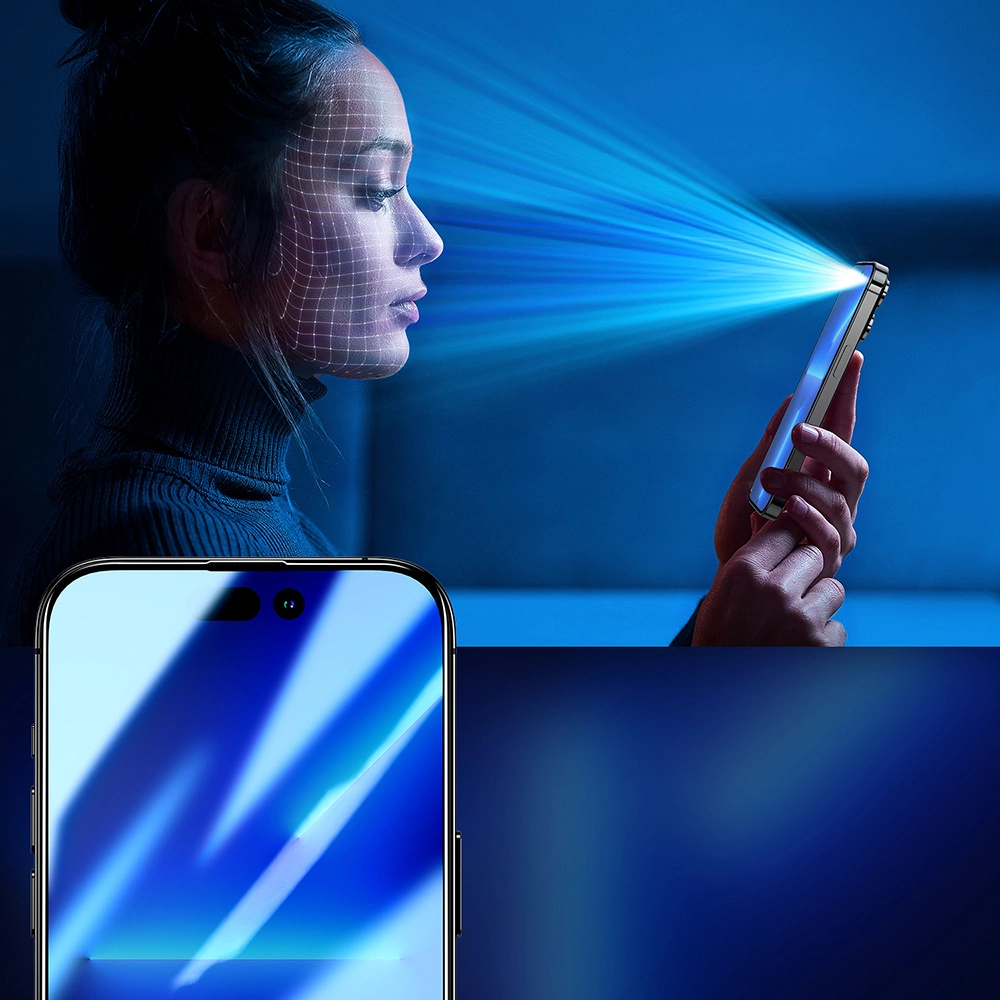 Joyroom Knight 2.5D Privacy TG Tempered Glass for iPhone 14 Plus with Anti-Spy Filter Full Screen with Frame Transparent (JR-P03)eng