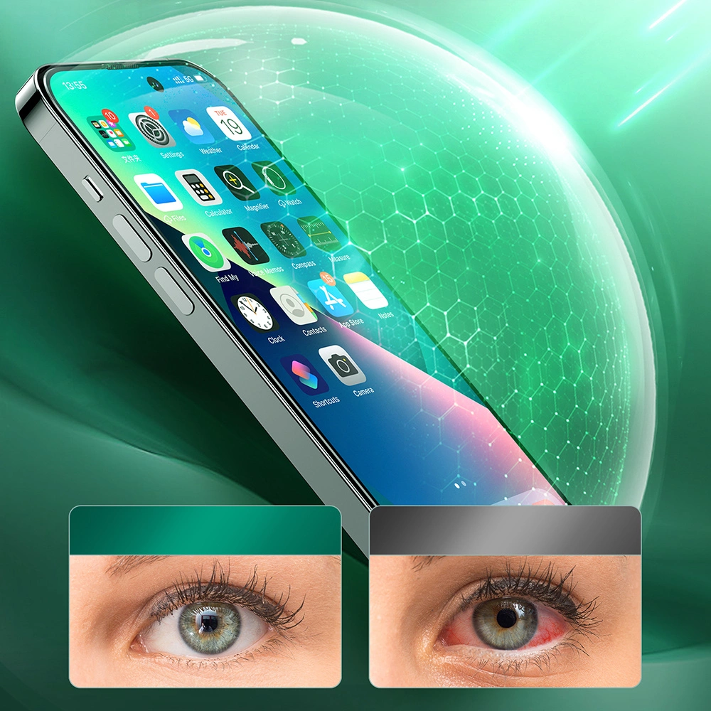 Joyroom Knight Green Glass for iPhone 14 Pro with Full Screen Anti Blue Light Filter (JR-G02)eng