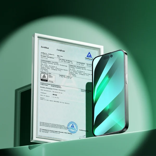 Joyroom Knight Green Glass for iPhone 14 Pro Max with Full Screen Anti Blue Light Filter (JR-G04)eng
