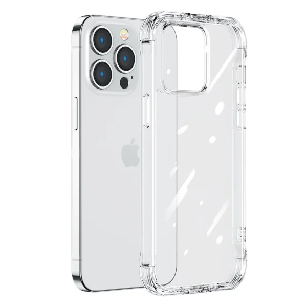 Joyroom Defender Series Case Cover for iPhone 14 Pro Armored Hook Cover Stand Clear (JR-14H2)eng