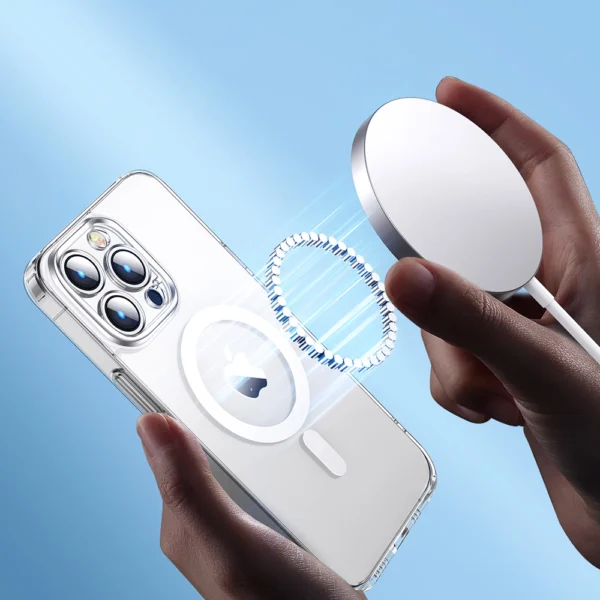 Joyroom 14D Magnetic Case Magnetic Case for iPhone 14 Pro Compatible with MagSafe transparent (JR-14D6)eng