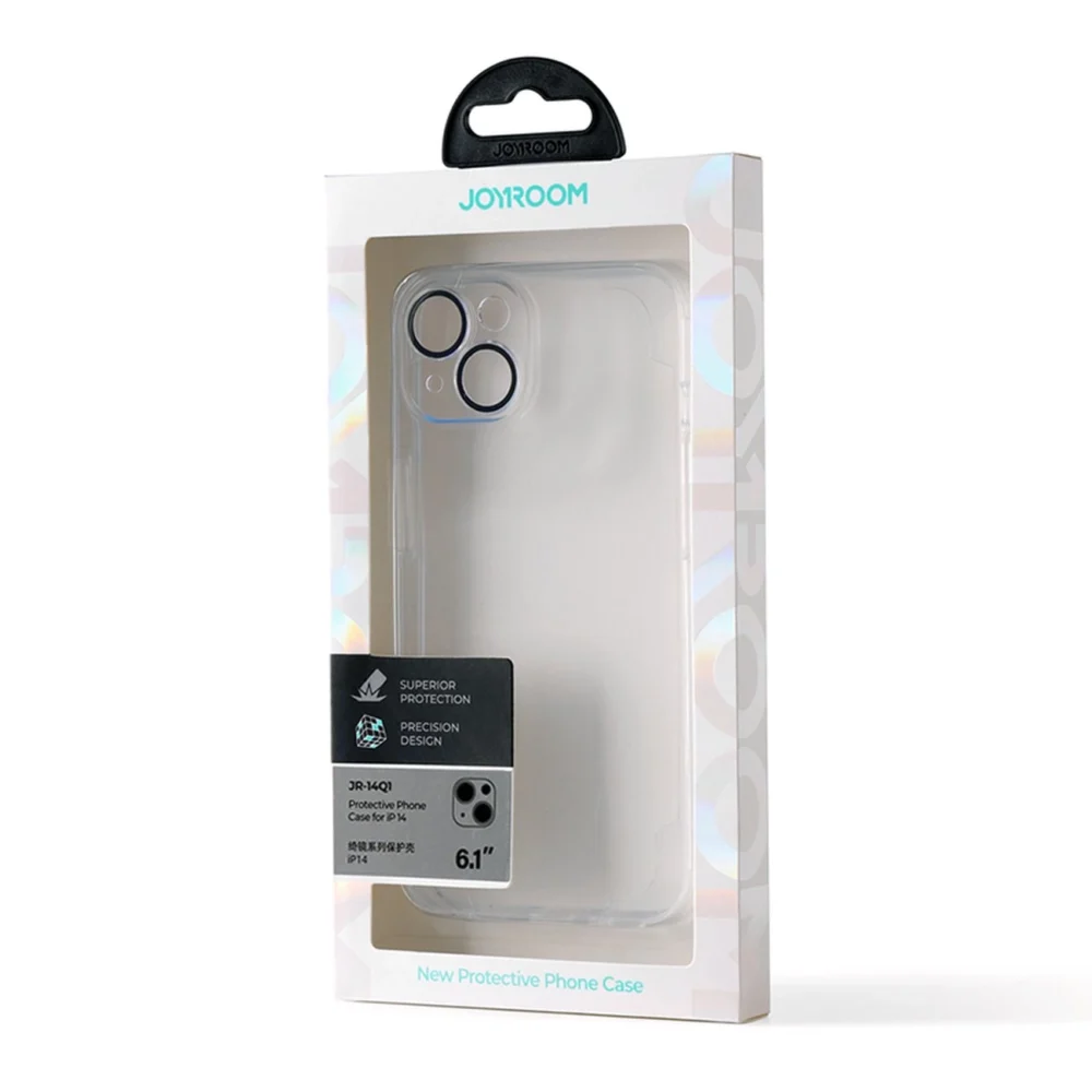 Joyroom 14Q Case iPhone 14 case housing cover with transparent camera cover (JR-14Q1 transparent)eng