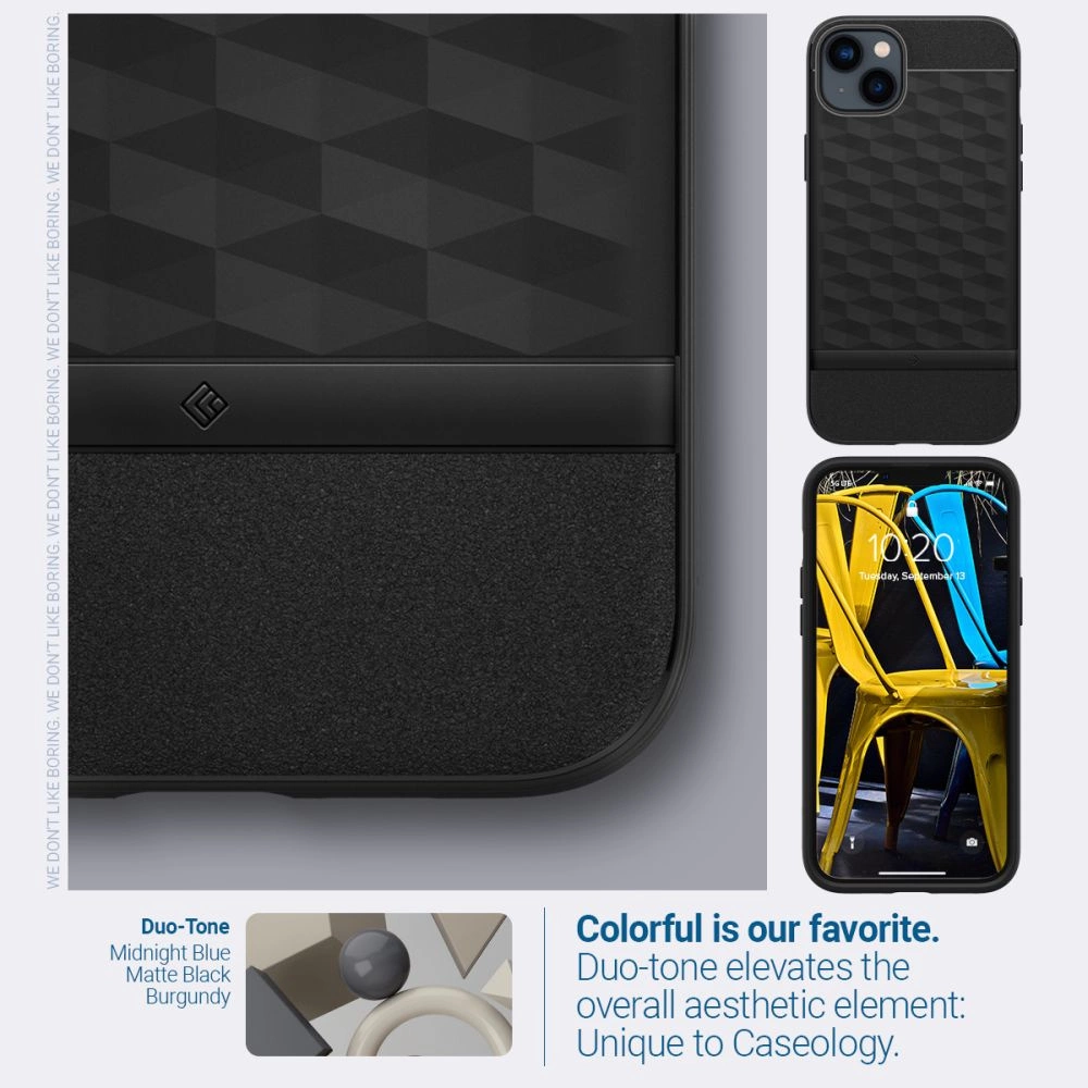 Caseology Parallax Mag MagSafe iPhone 14 Plus Case - Matte Blackeng