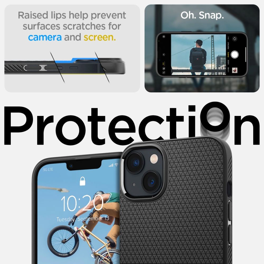 Spigen Liquid Air iPhone 14 Case - Matte Blackeng