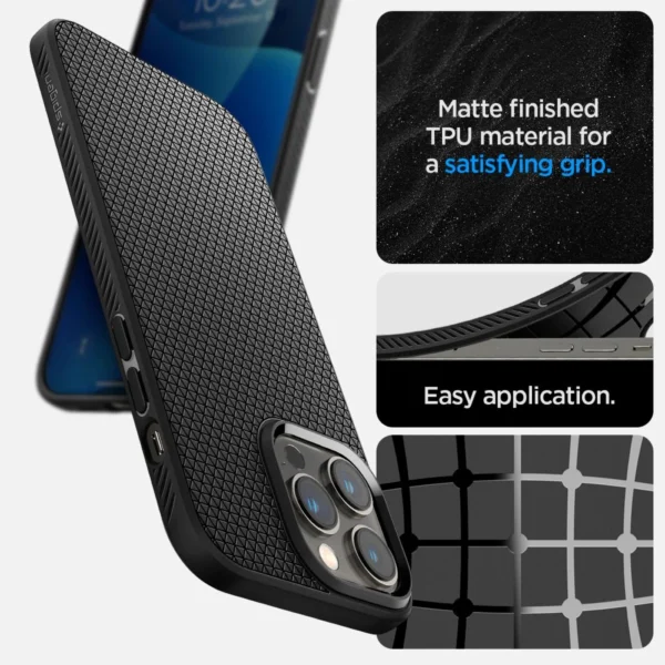Spigen Liquid Air iPhone 14 Pro Case - Matte Blackeng