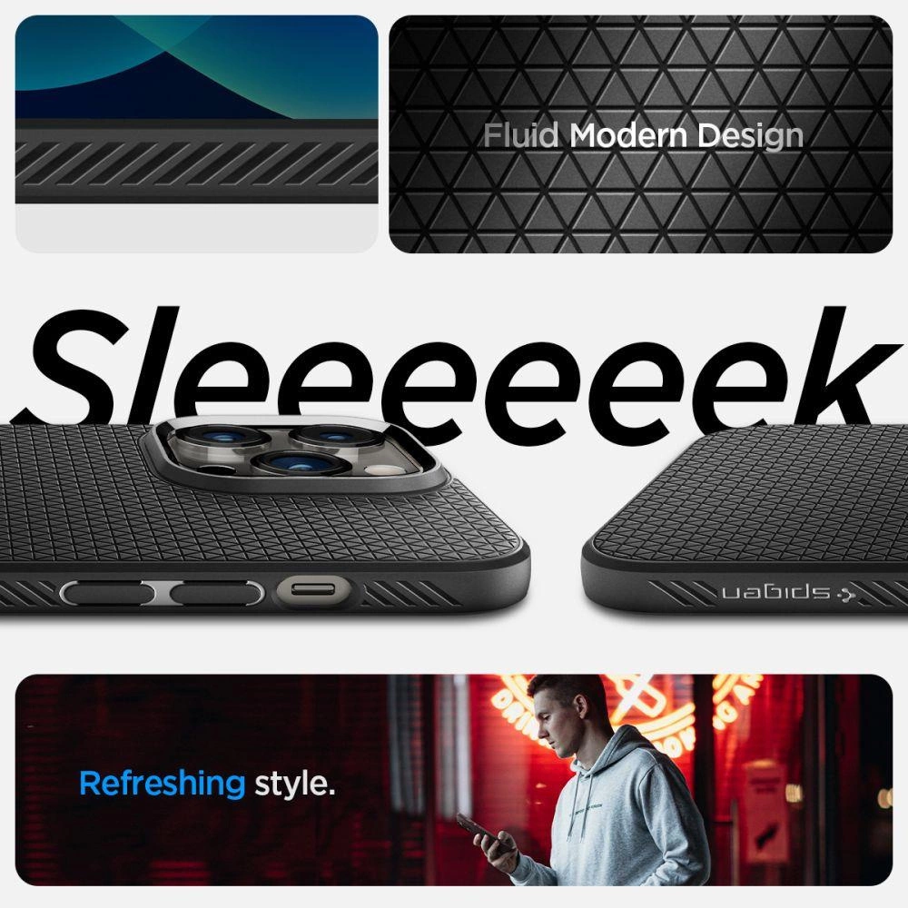 Spigen Liquid Air Case for iPhone 14 Pro Max - Matte Blackeng