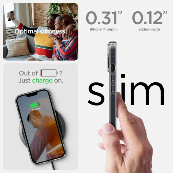 Spigen Ultra Hybrid iPhone 14 Case - Clear Matteeng