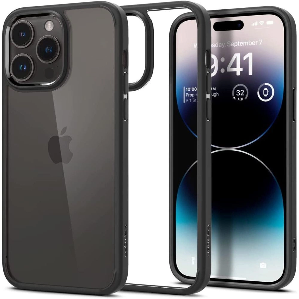 Spigen Ultra Hybrid iPhone 14 Pro Case - Matte Blackeng