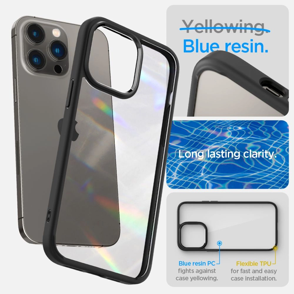 Spigen Ultra Hybrid iPhone 14 Pro Case - Matte Blackeng