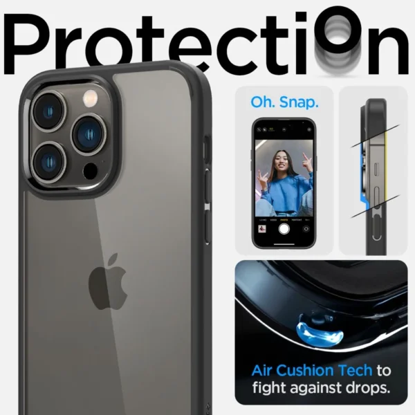 Spigen Ultra Hybrid iPhone 14 Pro Case - Matte Blackeng