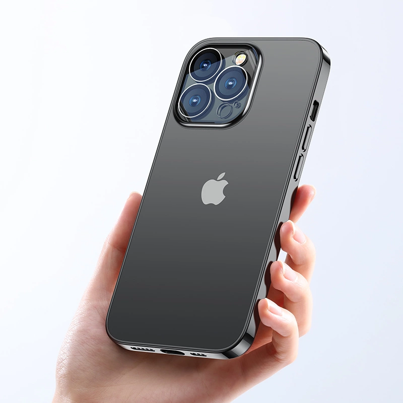 Joyroom 14Q Case for iPhone 14 cover with metallic frame black (JR-14Q1-black)eng