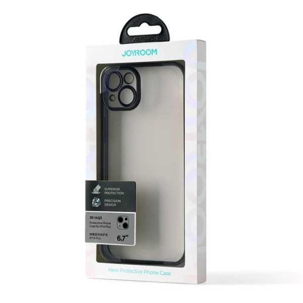 Joyroom 14Q Case case for iPhone 14 Plus case cover with metallic frame black (JR-14Q3-black)eng